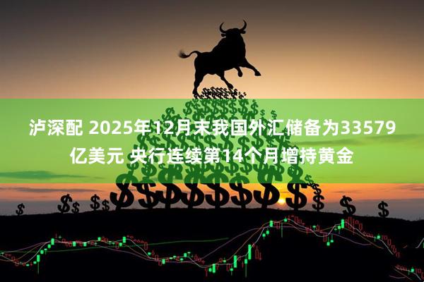 泸深配 2025年12月末我国外汇储备为33579亿美元 央行连续第14个月增持黄金